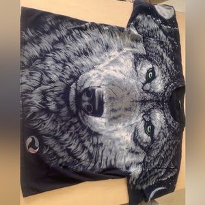 Vintage Liquid Wolf AOP Size Xl